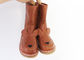 Botas de couro real para crianças botas de couro usar sola de borracha resistente por 4 a 6 anos