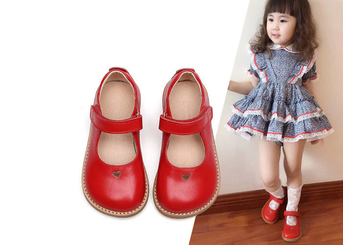 20-30 Tamanho sola exterior borracha estiloso sapatos de crianças de couro real sapatos de crianças meninas moda