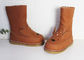 Botas de couro real para crianças botas de couro usar sola de borracha resistente por 4 a 6 anos